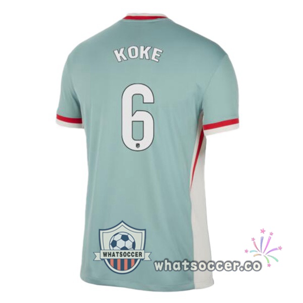 Atletico Madrid (KOKE 6) Away Soccer Jerseys Green 2024-2025