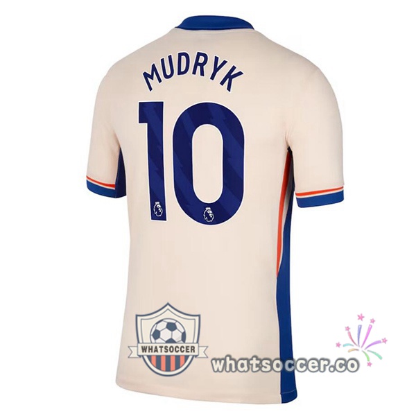 FC Chelsea (Mudryk 10) Away Soccer Jerseys Yellow 2024-2025