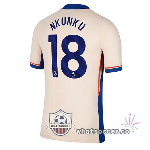 FC Chelsea (Nkunku 18) Away Soccer Jerseys Yellow 2024-2025