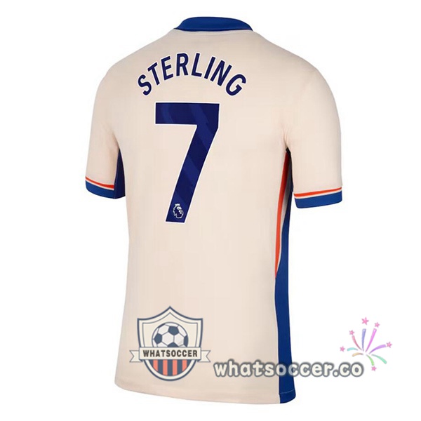 FC Chelsea (Sterling 7) Away Soccer Jerseys Yellow 2024-2025