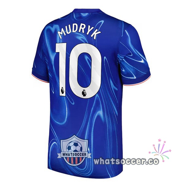 FC Chelsea (Mudryk 10) Home Soccer Jerseys Blue 2024-2025