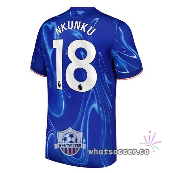FC Chelsea (Nkunku 18) Home Soccer Jerseys Blue 2024-2025