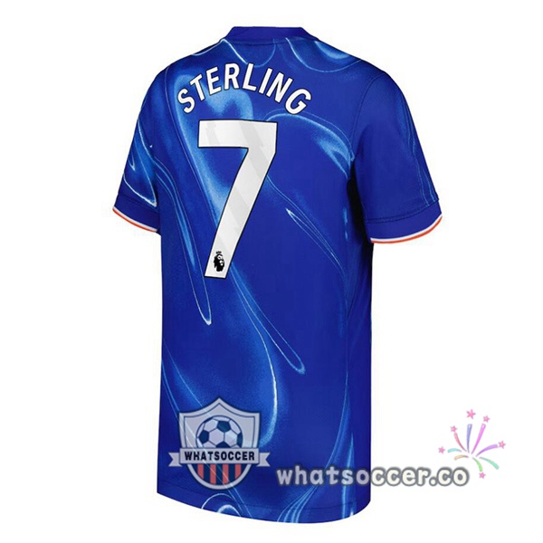 FC Chelsea (Sterling 7) Home Soccer Jerseys Blue 2024-2025