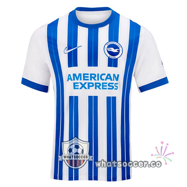 FC Brighton Home Soccer Jerseys Blue White 2024-2025
