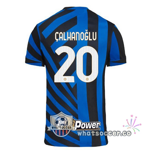 Inter Milan (ÇALHANOĞLU 20) Home Soccer Jerseys Blue 2024-2025