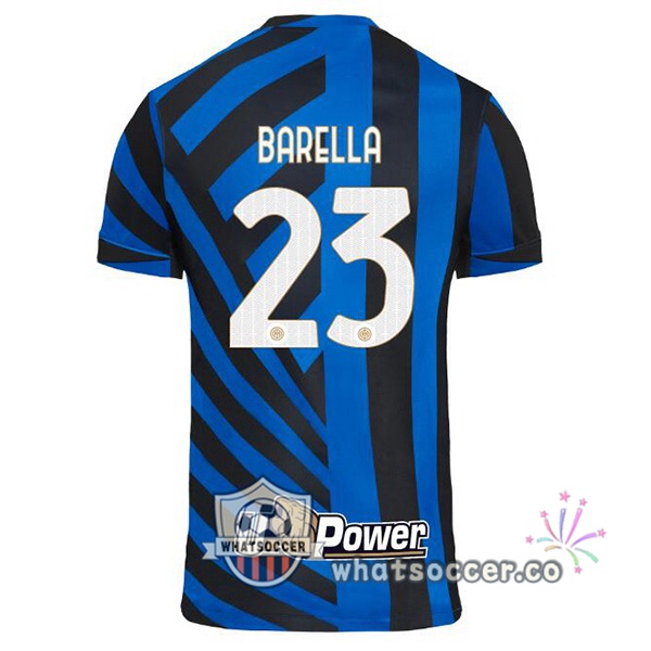 Inter Milan (BARELLA 23) Home Soccer Jerseys Blue 2024-2025