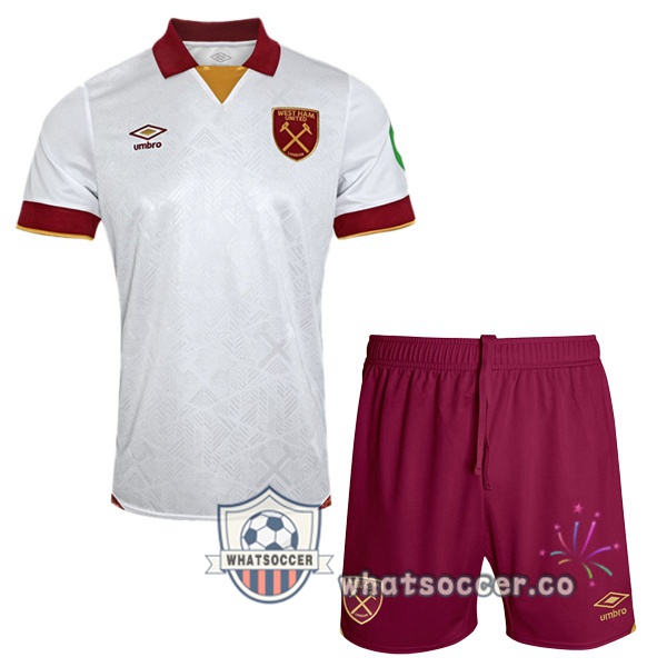 West Ham United Kids Third Soccer Jerseys White 2024-2025