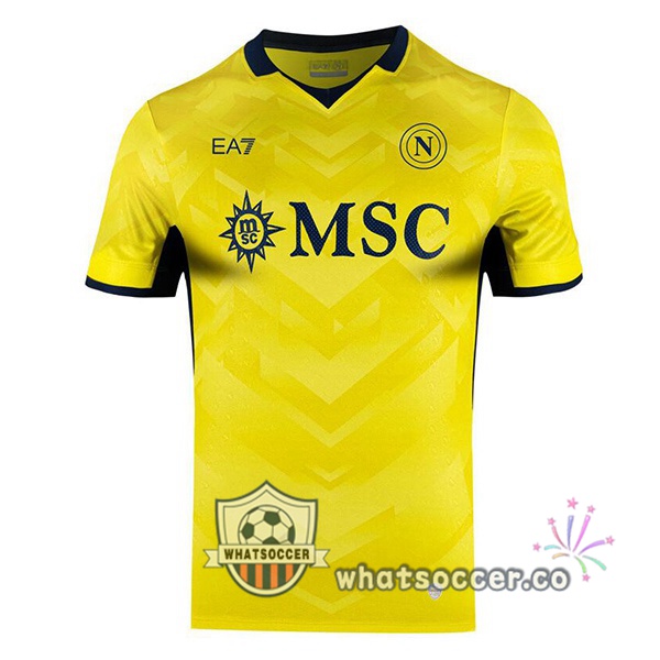 SSC Napoli Goalkeeper Soccer Jerseys Yellow 2024-2025