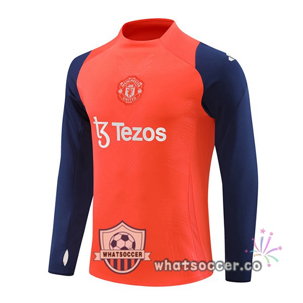 Soccer Sweater Manchester United Orange 2024-2025