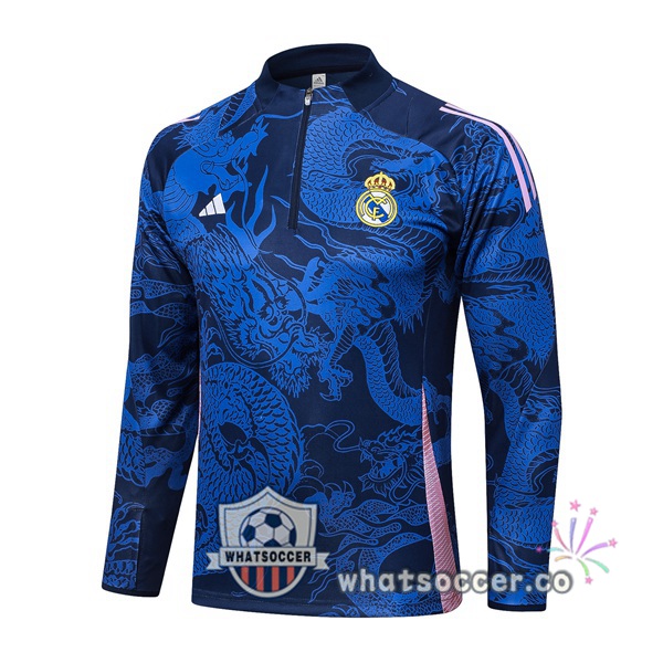 Soccer Sweater Real Madrid Blue Royal 2024-2025