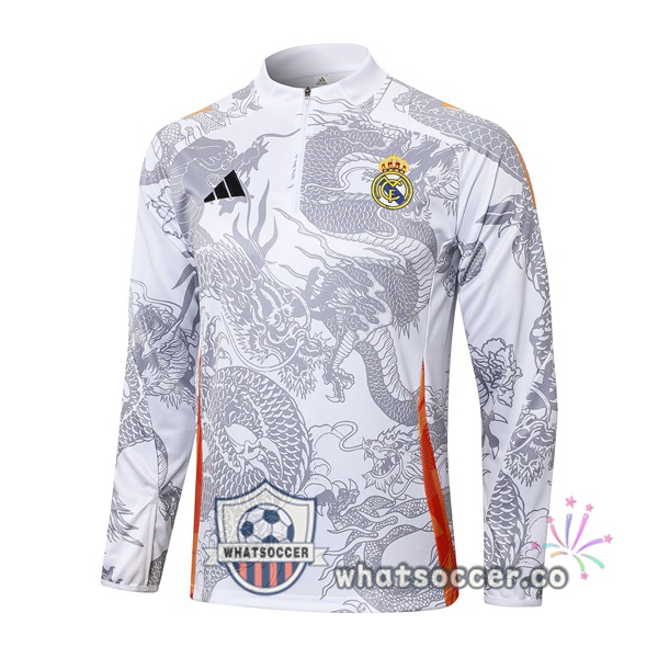 Soccer Sweater Real Madrid White 2024-2025
