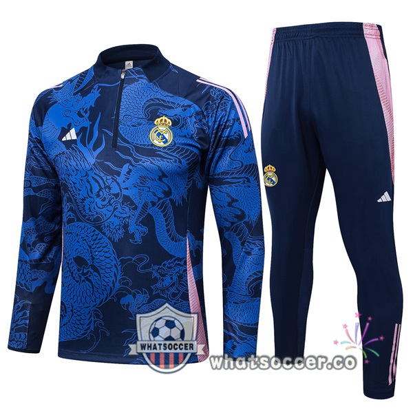 Tracksuit Real Madrid Blue Royal 2024-2025