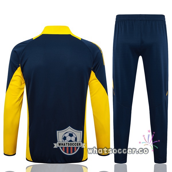 Training Jacket Real Madrid Blue Royal Yellow 2024-2025