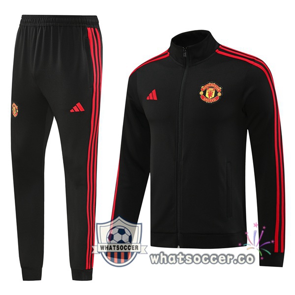 Training Jacket Manchester United Black 2024-2025