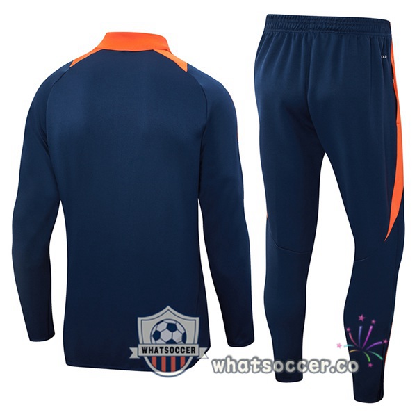 Training Jacket Manchester United Blue Royal 2024-2025