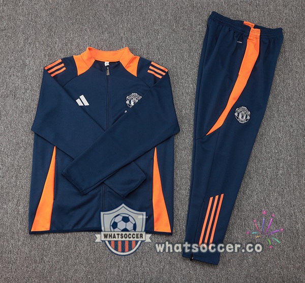 Training Jacket Manchester United Blue Royal 2024-2025