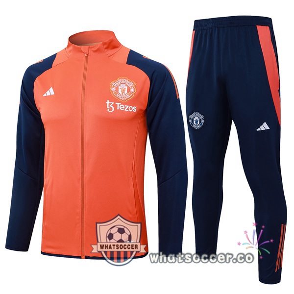 Training Jacket Manchester United Orange 2024-2025