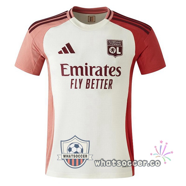 Olympique Lyonnais Third Soccer Jerseys Yellow Red 2024-2025