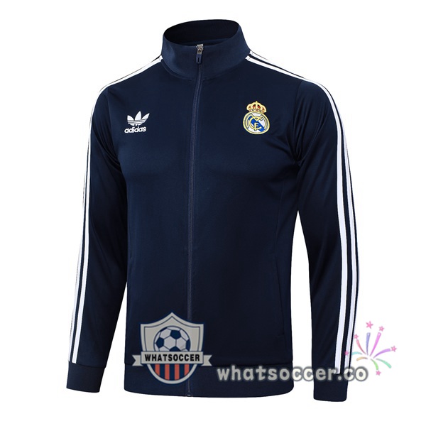 Soccer Jacket Real Madrid Blue Royal 2024-2025