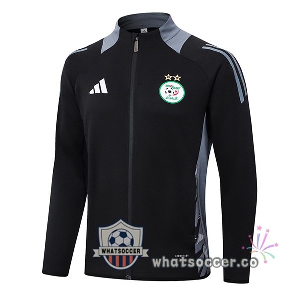 Soccer Jacket Algeria Black 2024-2025
