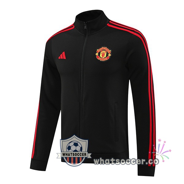 Soccer Jacket Manchester United Black 2024-2025