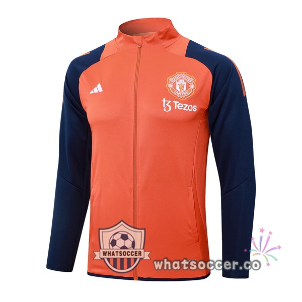 Soccer Jacket Manchester United Orange 2024-2025