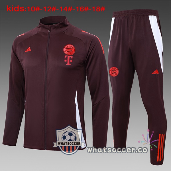 Training Jacket Bayern Munich Kids Red 2024-2025