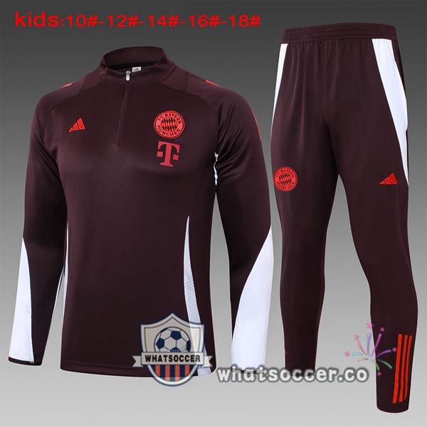 Tracksuit Bayern Munich Kids Red 2024-2025