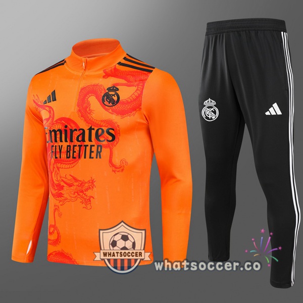 Tracksuit Real Madrid Kids Orange 2024-2025