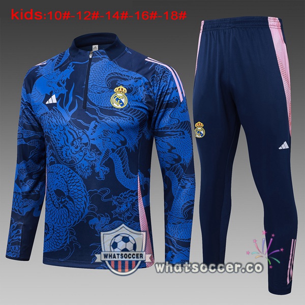 Tracksuit Real Madrid Kids Blue Royal 2024-2025