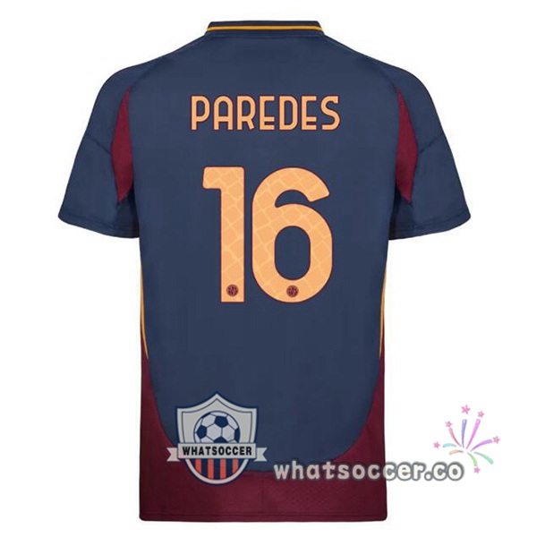 AS Roma (PAREDES 16) Third Soccer Jerseys Blue Royal 2024-2025