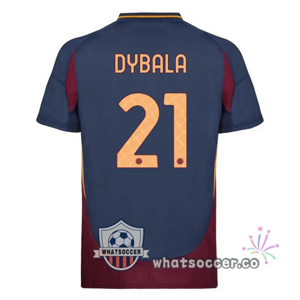 AS Roma (DYBALA 21) Third Soccer Jerseys Blue Royal 2024-2025