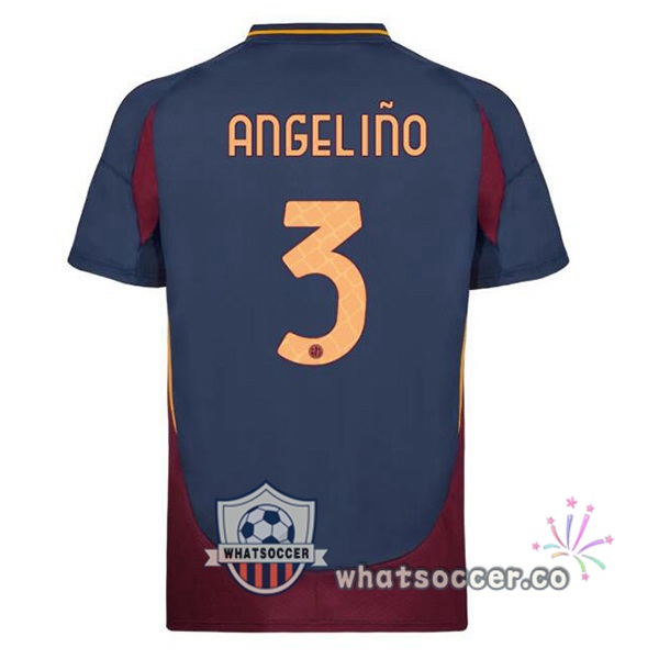 AS Roma (ANGELIÑO 3) Third Soccer Jerseys Blue Royal 2024-2025