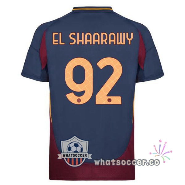 AS Roma (EL SHAARAWY 92) Third Soccer Jerseys Blue Royal 2024-2025