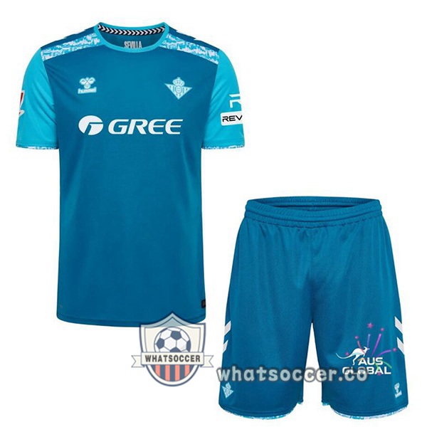 Real Betis Kids Third Soccer Jerseys Blue 2024-2025