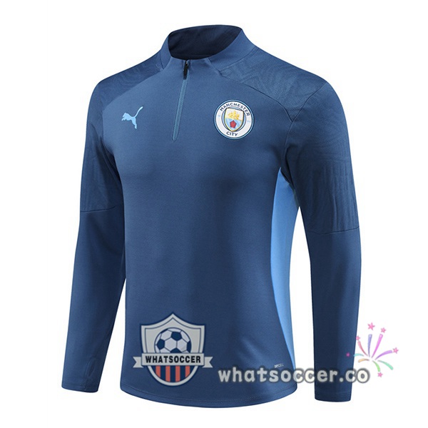 Soccer Sweater Manchester City Blue Royal 2024-2025
