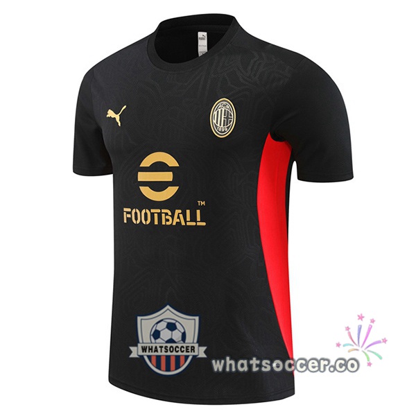 AC Milan Training T-Shirts Black 2024-2025