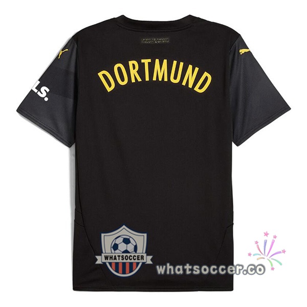 Dortmund BVB Away Soccer Jerseys Black 2024-2025