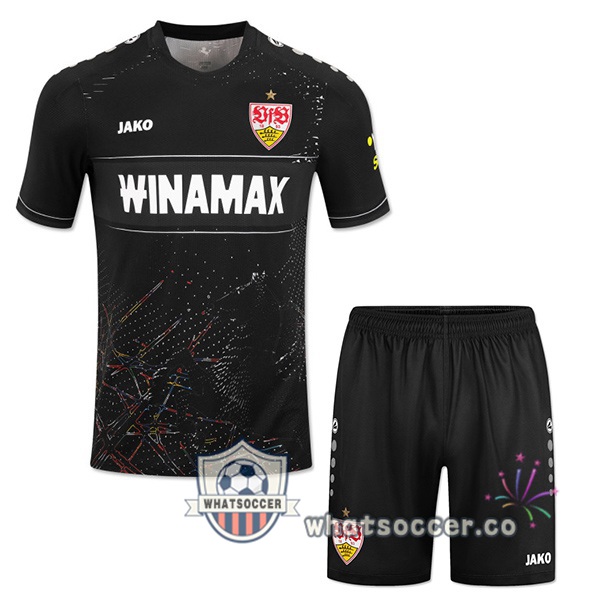 VfB Stuttgart Kids Third Soccer Jerseys Black 2024-2025