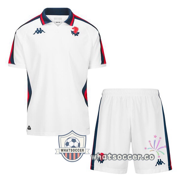Genoa CFC Kids Away Soccer Jerseys White 2024-2025