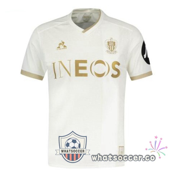 OGC Nice Away Soccer Jerseys White 2024-2025