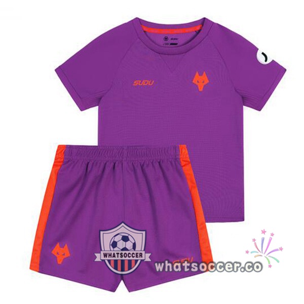 Wolves Kids Third Soccer Jerseys Purple 2024-2025