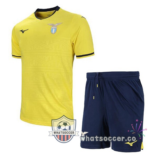 SS Lazio Kids Away Soccer Jerseys Yellow 2024-2025