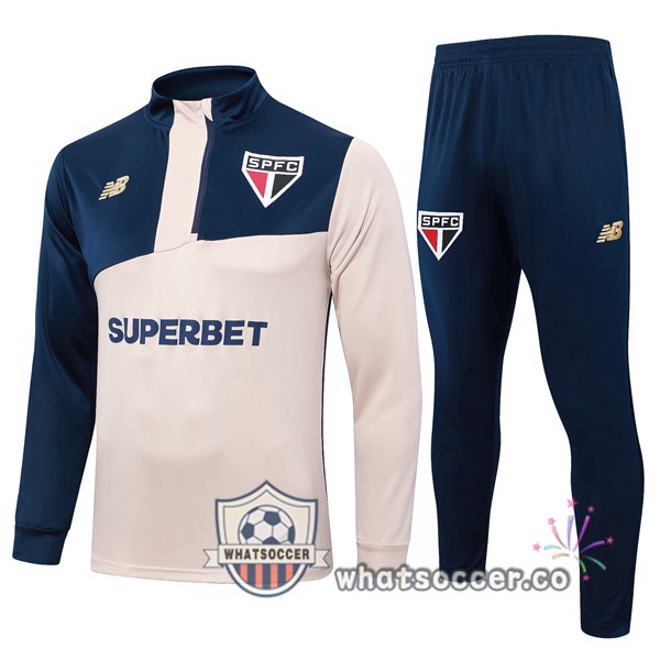 Tracksuit Sao Paulo FC Yellow Blue Royal 2024-2025