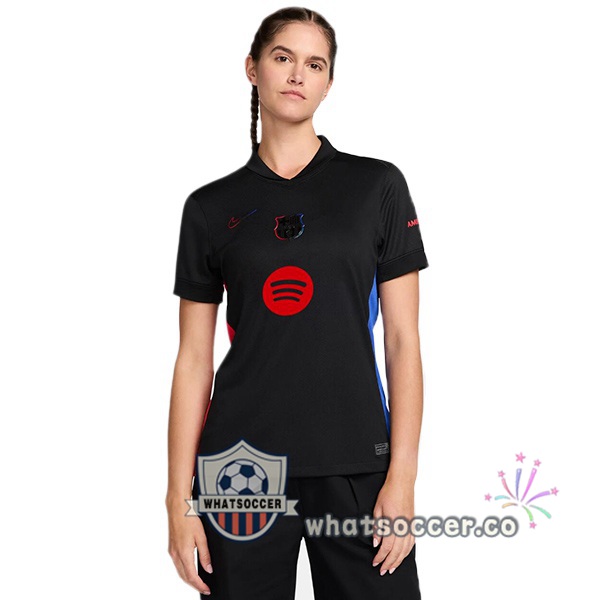 FC Barcelona Women Away Soccer Jerseys Black 2024-2025