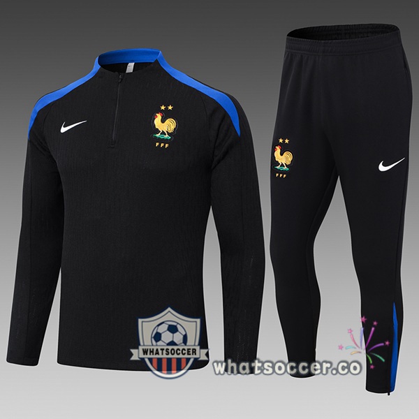 Tracksuit France Kids Black 2024-2025