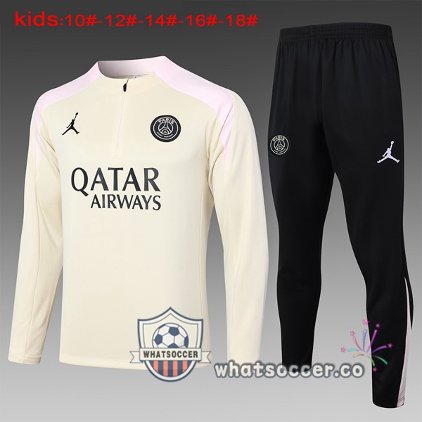 Tracksuit Paris PSG Kids Yellow 2024-2025