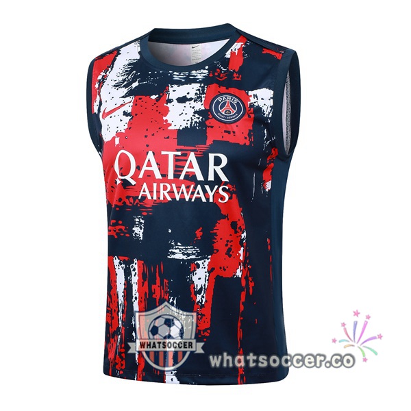 Paris PSG Soccer Vest Blue Royal 2024-2025