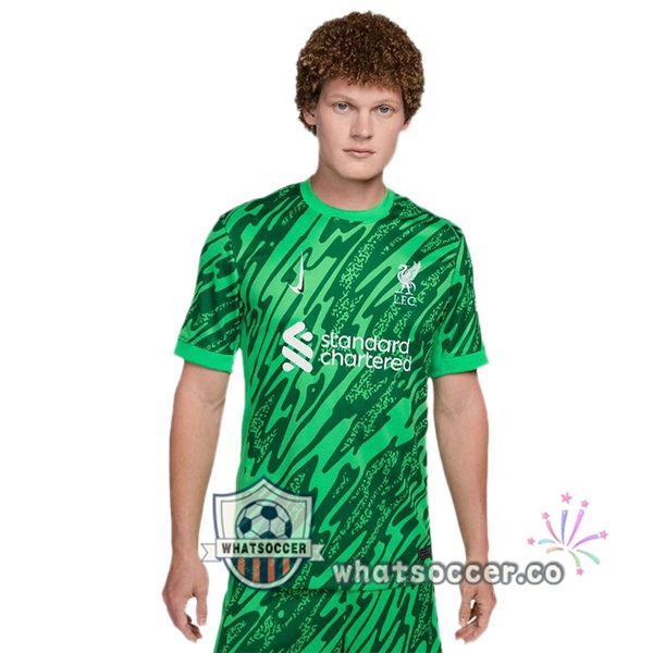 FC Liverpool Goalkeeper Soccer Jerseys Green 2024-2025