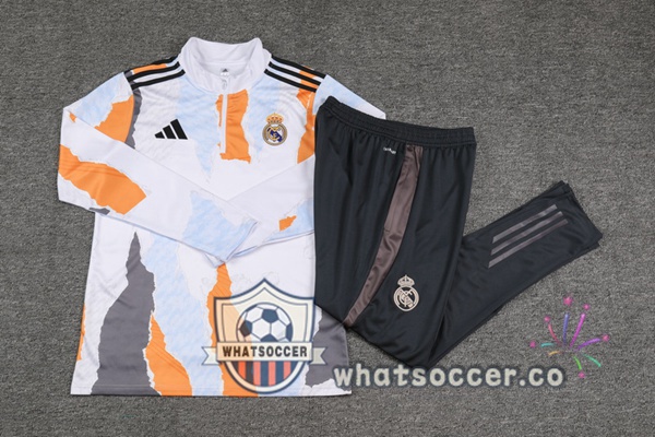 Tracksuit Real Madrid White Yellow 2025-2026
